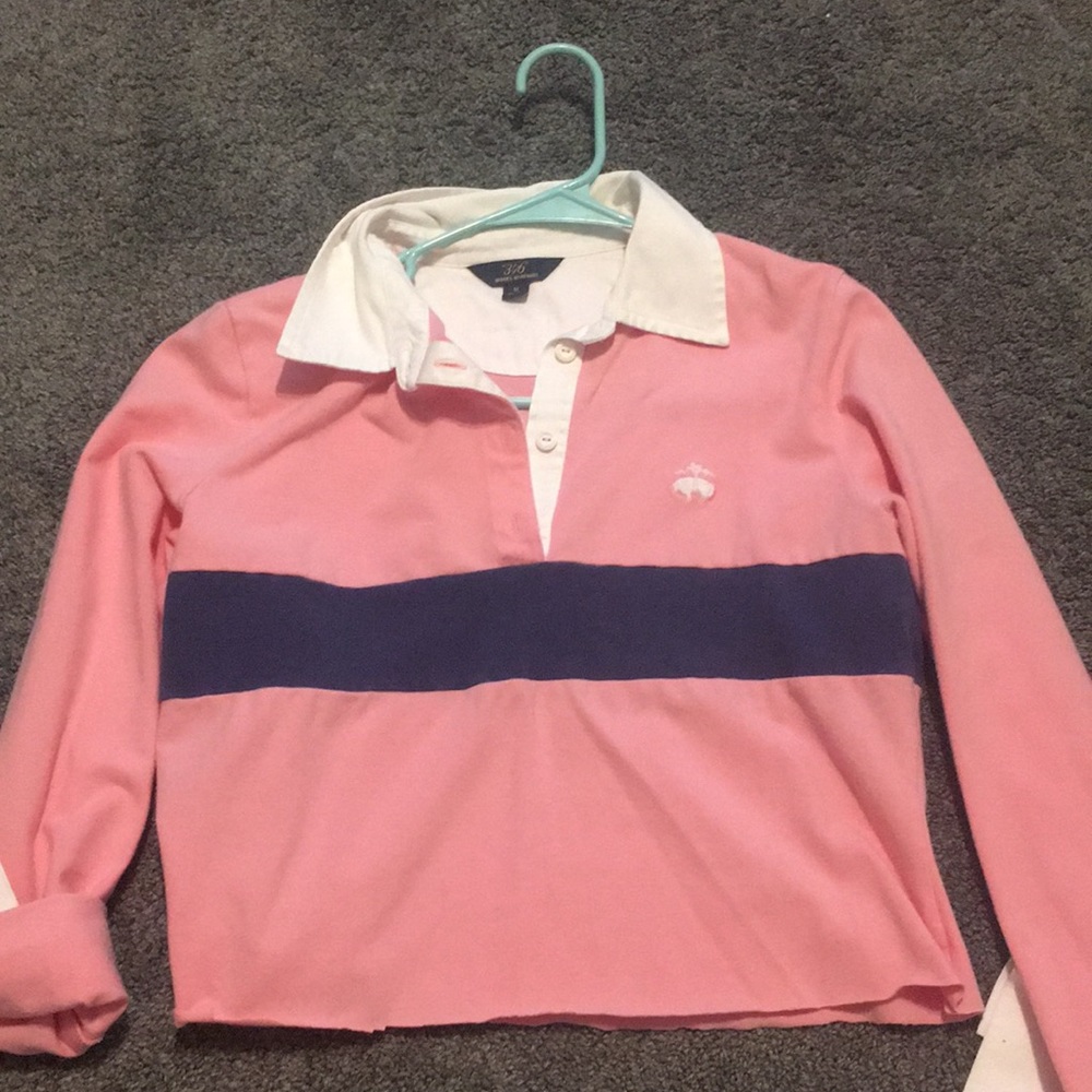 Pink Cropped Polo
